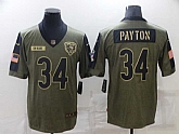 Nike Bears 34 Walter Payton Olive 2021 Salute To Service Limited Jersey Dzhi,baseball caps,new era cap wholesale,wholesale hats